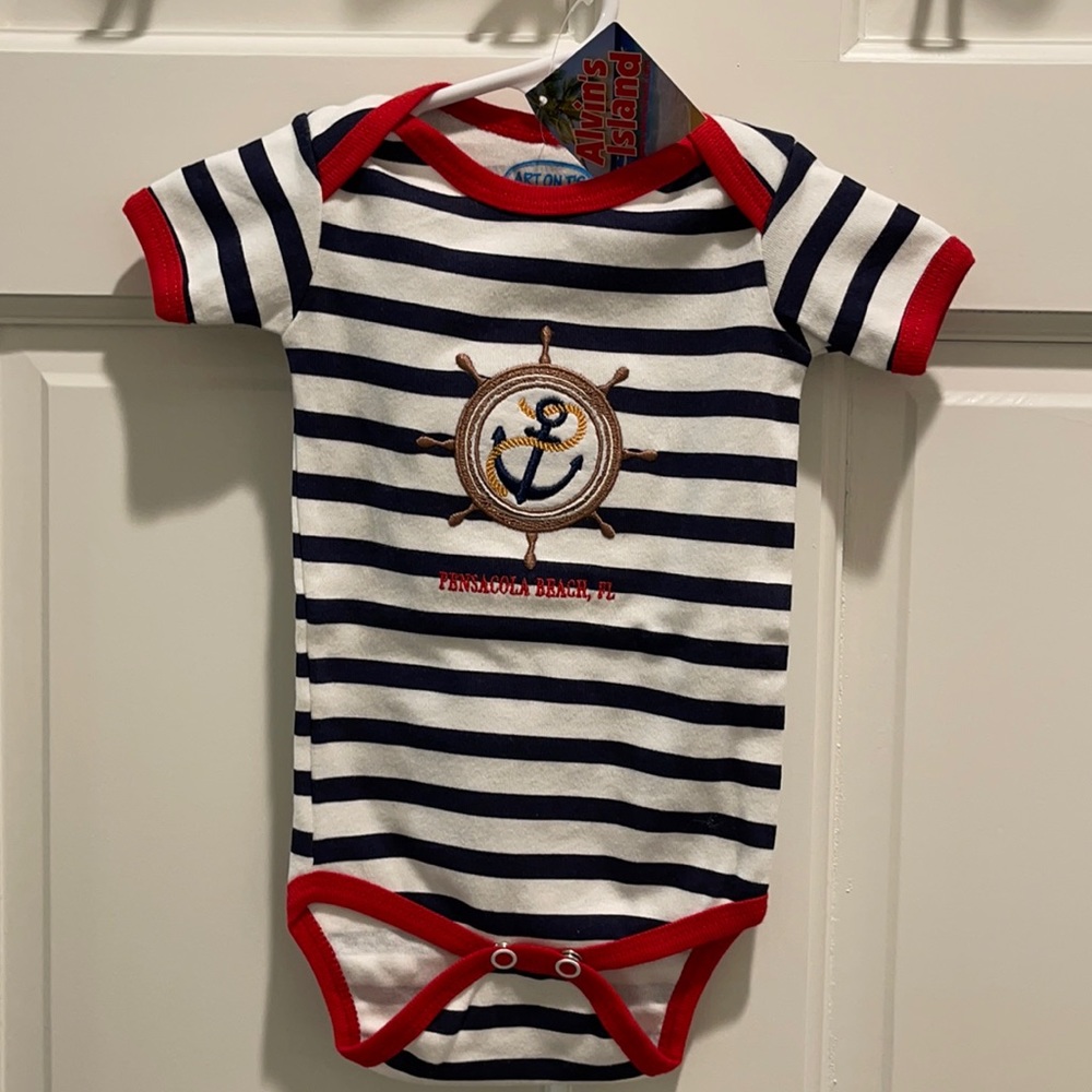 Art on T’s onesie Pensacola Beach Florida 6m
